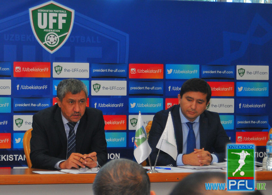 O`FFda Oliy liga futbol klublari rahbarlari bilan majlis bo`lib o`tdi