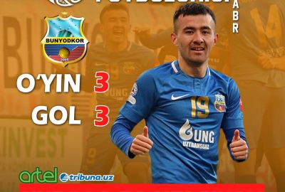 Nurillo To`xtasinov – noyabr oyining eng yaxshi futbolchisi