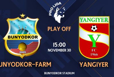 Pro ligaga o‘tish o‘yini Bunyodkor stadionida bo‘lib o‘tadi