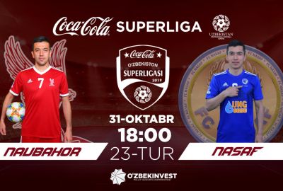 Coca-Cola Superligasi, 23-tur: Jamoalarning liboslari ranglari ma`lum