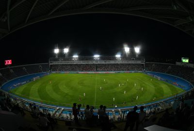 Qarshidagi Markaziy stadion yoritish tizimi 2 000 lyuksga yetkazildi