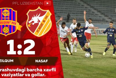 Coca-Cola Superliga, 22-tur: “Qizilqum” – “Nasaf” 1:2