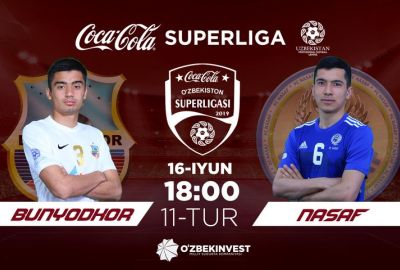 “Bunyodkor” — “Nasaf” / Jamoalarning liboslari rangi ma`lum 