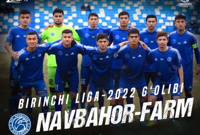 Birinchi liga. "Navbahor-Farm" musobaqa g‘olibi — 2022 yilgi mavsum yakunlandi