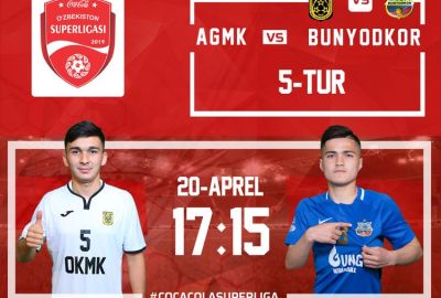 AGMK — “Bunyodkor” / Jamoalarning liboslari rangi ma`lum 