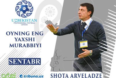 Shota Arveladze – sentyabr oyining eng yaxshi murabbiyi
