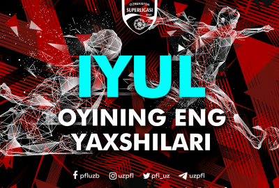 Coca-Cola Superligada iyul oyining eng yaxshilari aniqlanmoqda