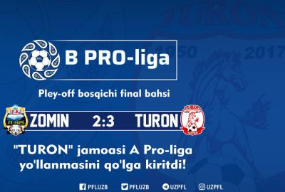 “Turon” A Pro-liga yo‘llanmasini qo‘lga kiritdi