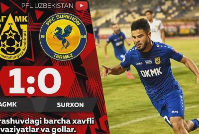Coca-Cola Superliga, 20-tur. AGMK – “Surxon” 1:0