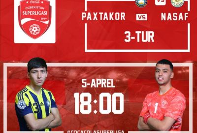 “Paxtakor” — “Nasaf” / Jamoalarning liboslari rangi ma`lum 