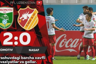 Coca Cola Superliga, 13-tur. “Lokomotiv” – “Nasaf” 2:0