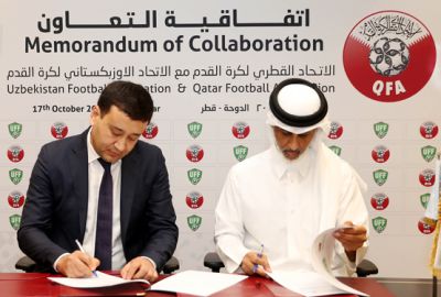 O`zbekiston Futbol Federatsiyasi Qatar Futbol Uyushmasi bilan memorandum imzoladi