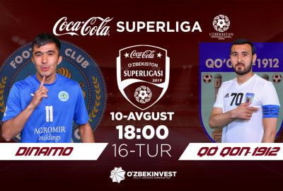 “Dinamo” — “Qo`qon-1912”/ Jamoalarning liboslari rangi ma`lum