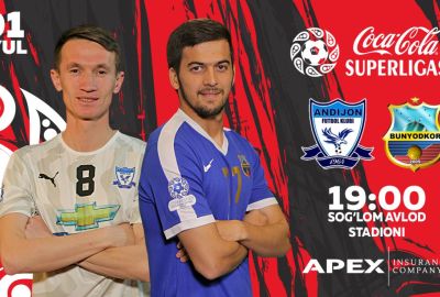 “Andijon” – “Bunyodkor” / Jamoalarning liboslari ranglari ma’lum