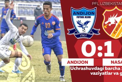 O‘zbekiston Coca Cola kubogi 1/8 final ANDIJON — NASAF 0:1