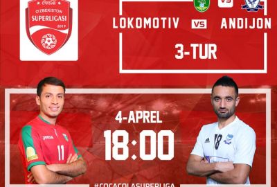 “Lokomotiv” – “Andijon” / Jamoalarning liboslari rangi ma`lum 