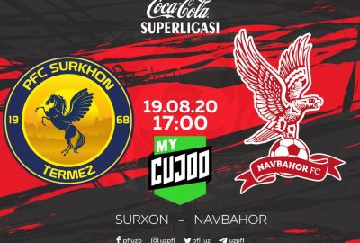 “Surxon” – “Navbahor” bahsini Mycujoo.tv orqali onlayn tomosha qiling