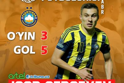 Igor Sergeev – oktyabr oyining eng yaxshi futbolchisi