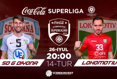  “So`g`diyona” —“Lokomotiv” / Jamoalarning liboslari rangi ma`lum