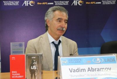 Vadim Abramov: Yigitlardan maydonda borlarini berib harakat qilishgani uchun mamnunman 