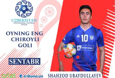 Shahzod Ubaydullaev – sentyabr oyining eng chiroyli goli muallifi