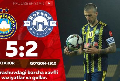 Coca-Cola Superliga, 22-tur: “Paxtakor” – “Qo‘qon-1912” 5:2