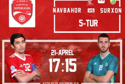 “Navbahor” — “Surxon” / Jamoalarning liboslari rangi ma`lum 